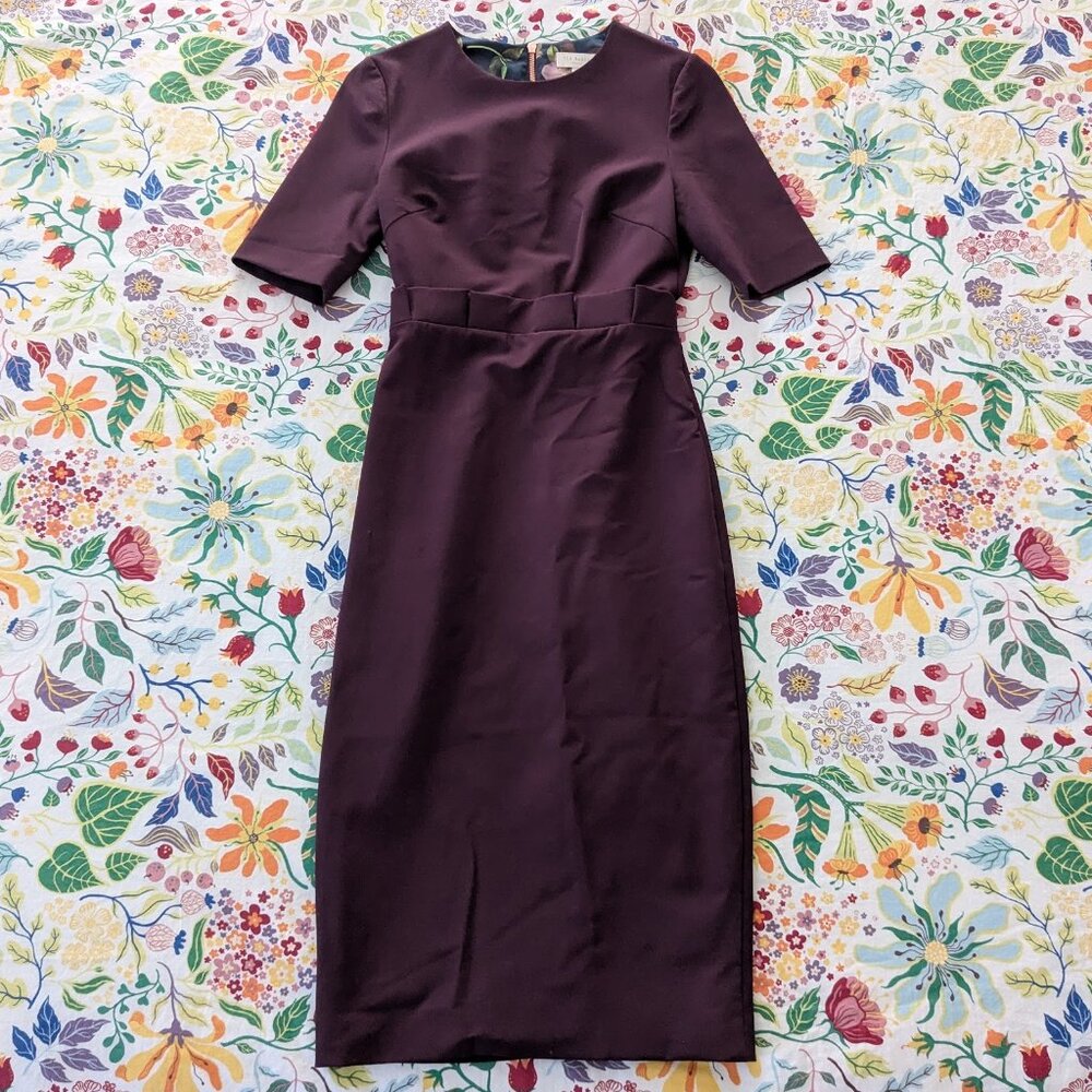 TED BAKEY 'Maggidd' Pleated-Waist Dress US 0